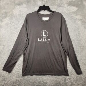 LALUV Collection Long Sleeve T Shirt XL Gray Uniquely You Graphic Top